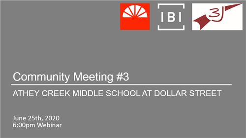 Community Meeting No. 3 for the ACMS at  